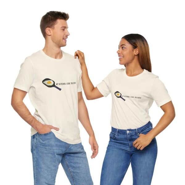 My Kitchen. I Cook. You Serve. (Pickleball) - Unisex Tee (Multiple Colors and Sizes) - Image 3